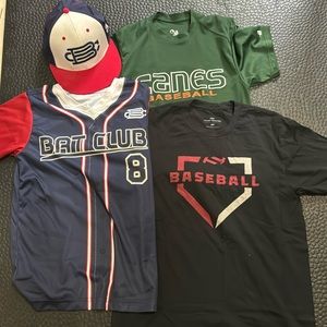Baseball t shirt bundle size medium